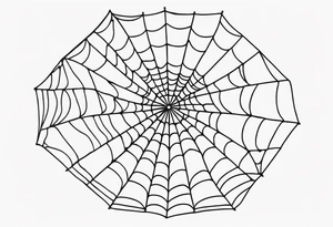 Spider Web tattoo idea