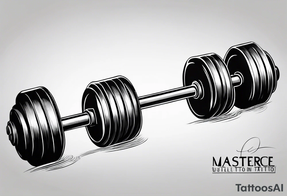 A barbell tattoo idea