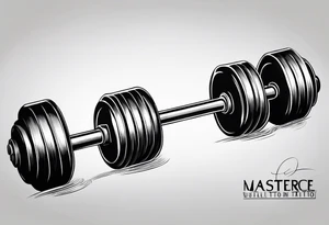 A barbell tattoo idea