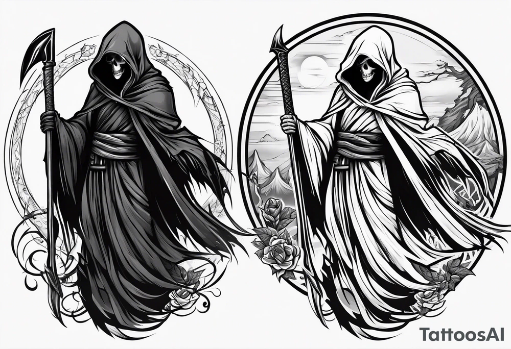 grim reaper tattoo idea