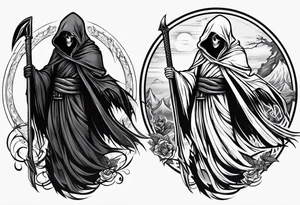 grim reaper tattoo idea