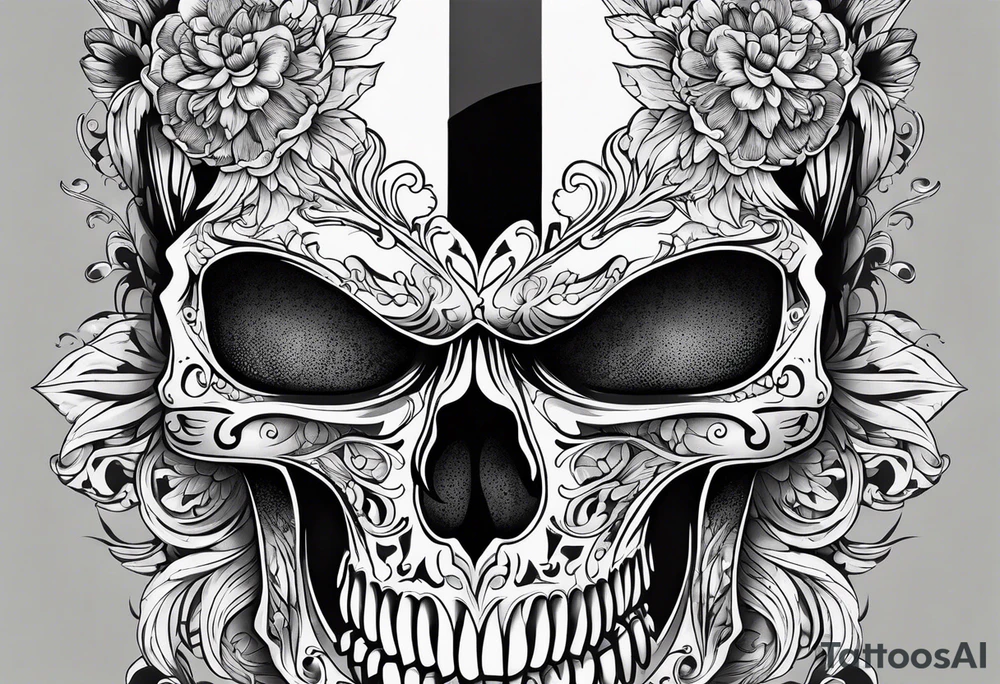 skull tattoo idea