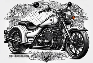 Honda 1986 three wheeler tattoo idea