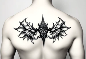 Sexy mysterious sternum tattoo small/medium size for women tattoo idea