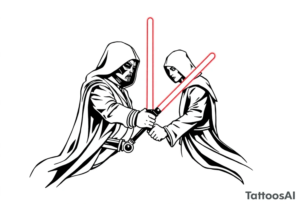 jedi vs sith tattoo idea