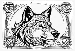 Wolf tattoo tattoo idea