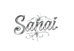 Sanai name tattoo tattoo idea