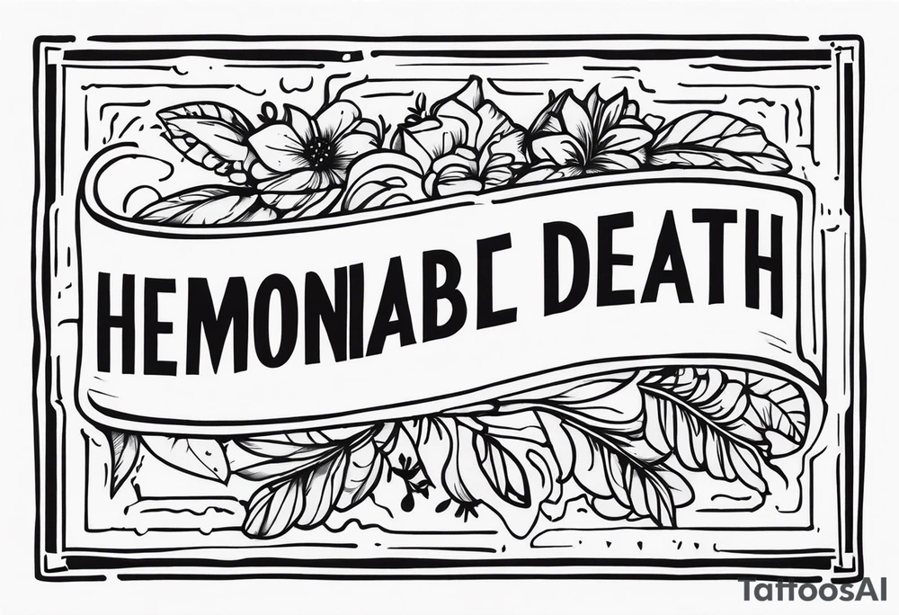 armband with these words: memorable life honorable death tattoo idea