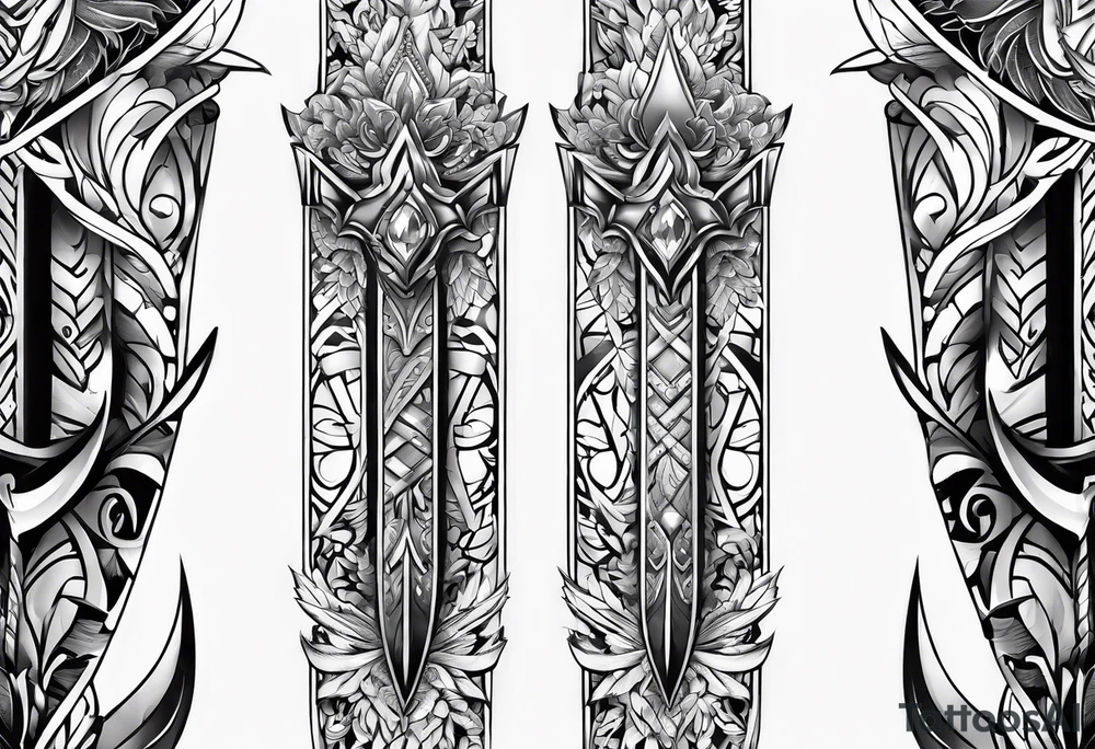 Viego's dagger for lower arm tattoo idea