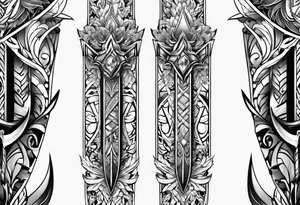 Viego's dagger for lower arm tattoo idea