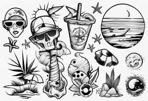 beach tattoo idea