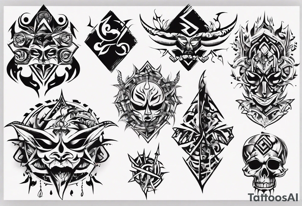Blackforest freiburg city tattoo idea