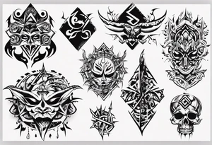 Blackforest freiburg city tattoo idea