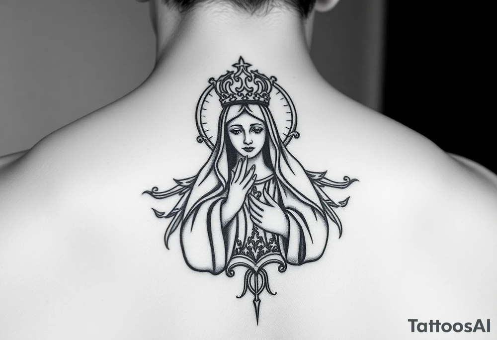 Icône russe orthodoxe de la vierge de kazan tattoo idea