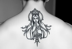 Icône russe orthodoxe de la vierge de kazan tattoo idea