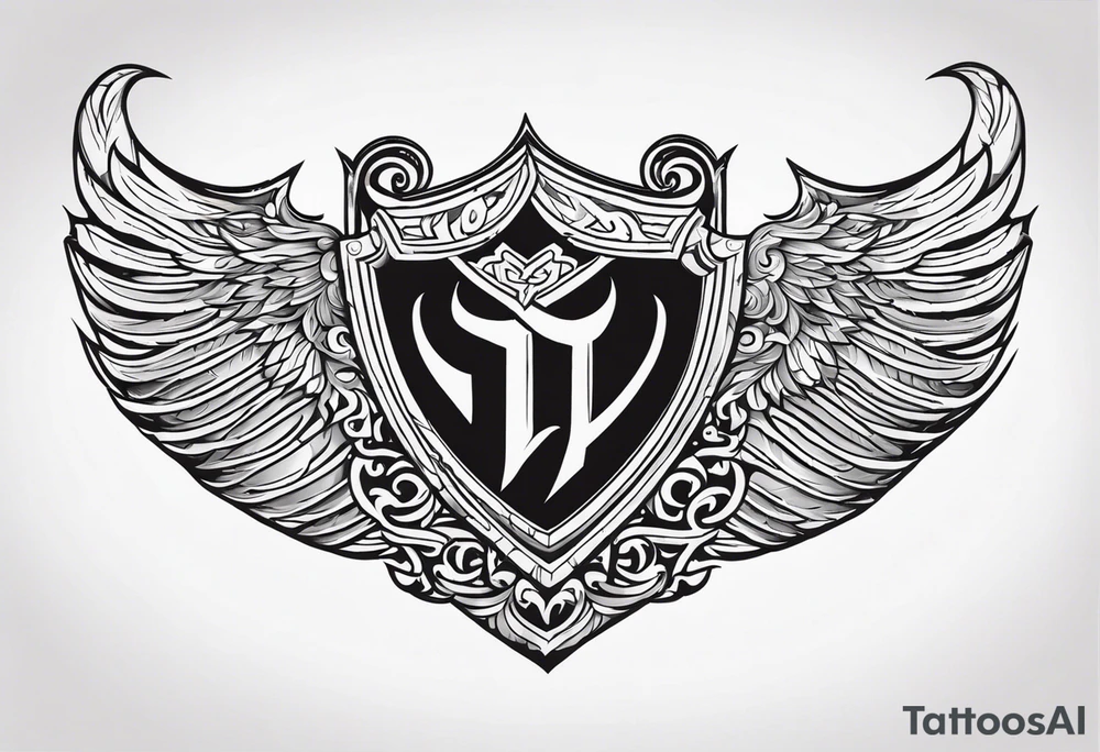 Valhalla shield tattoo idea