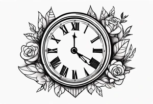 Clock tattoo idea