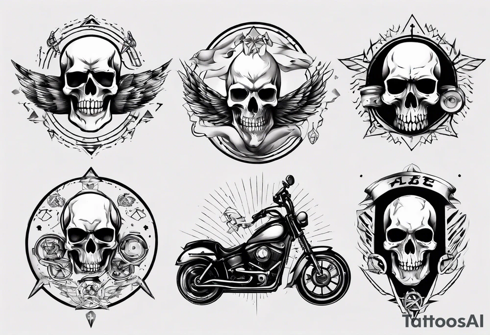 sexy biker tattoo idea