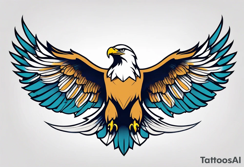 a soaring eagle tattoo idea