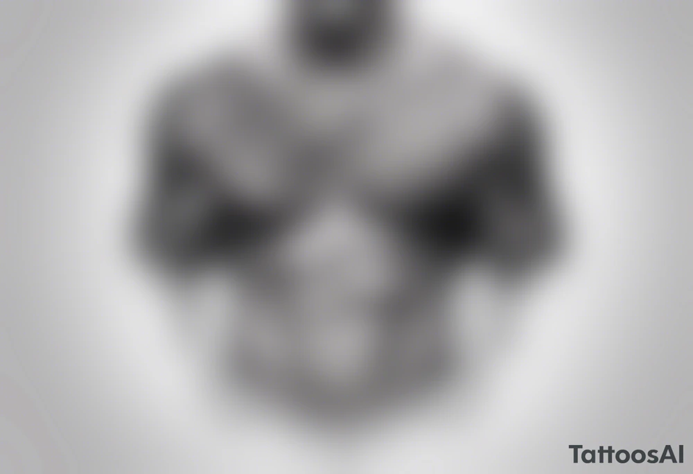 Anatomic pectoralis muscle tattoo idea