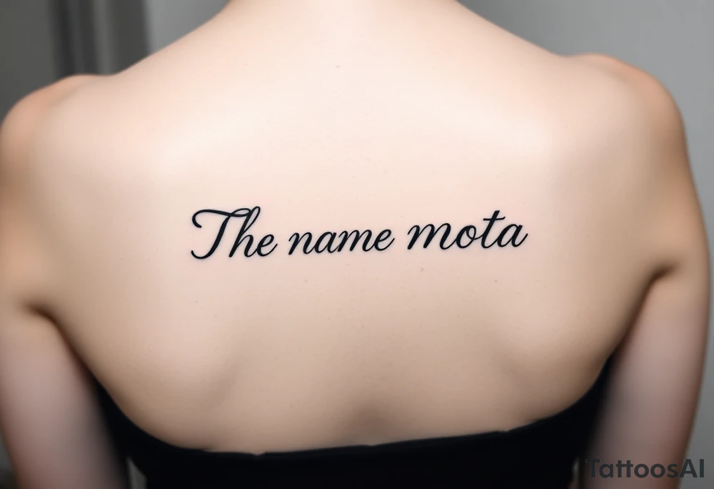 The name Mota tattoo idea
