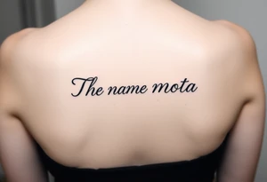 The name Mota tattoo idea