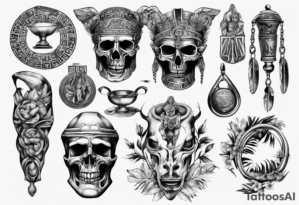 greek ancient things tattoo idea