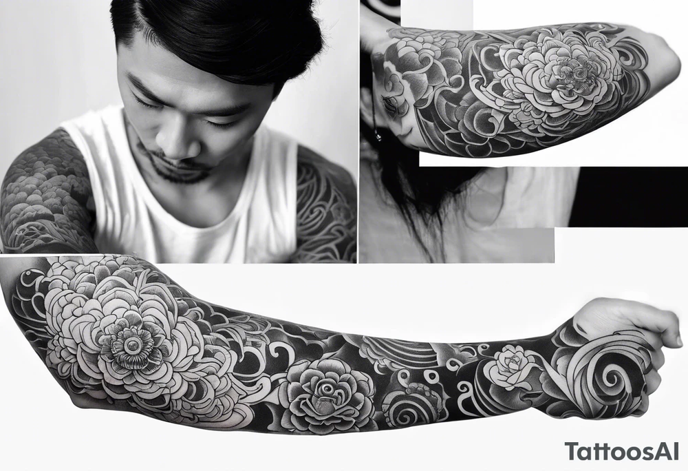 Reincarnation long forearm tattoo tattoo idea