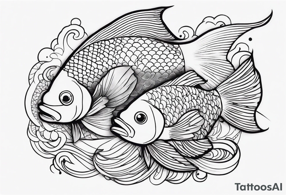 fishes irezumi tattoo idea