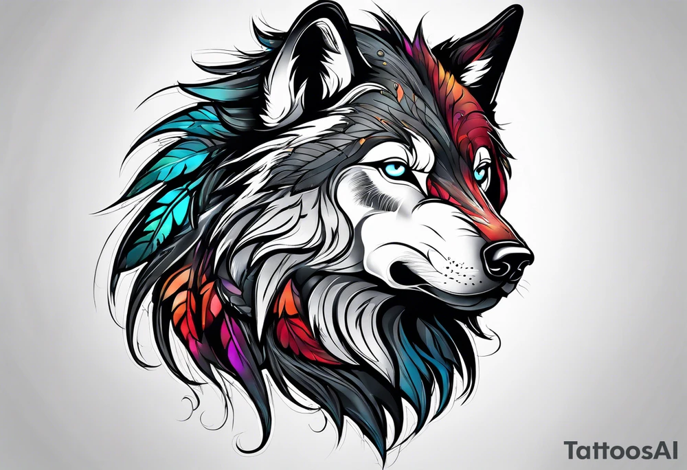 Lobo wolf for a male tattoo tattoo idea