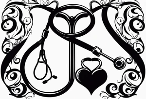 NECK TIE
, STETHOSCOPE tattoo idea