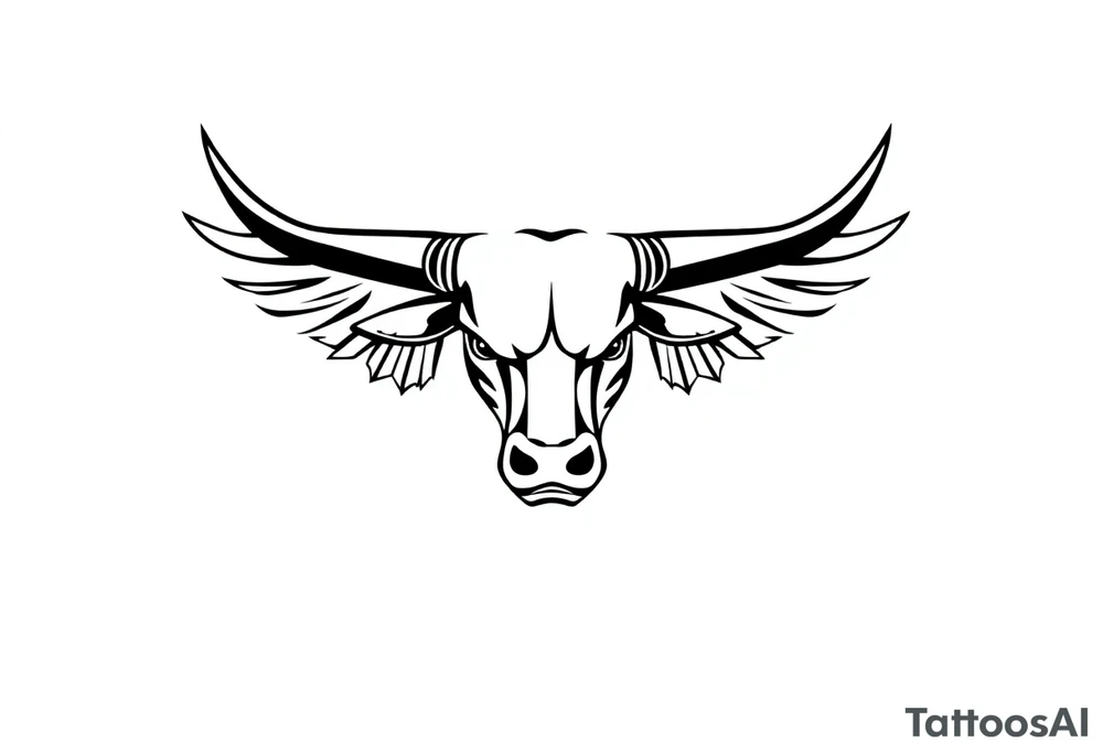 Symbol for complete surrender to master bull tattoo idea