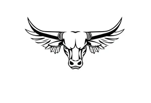 Symbol for complete surrender to master bull tattoo idea