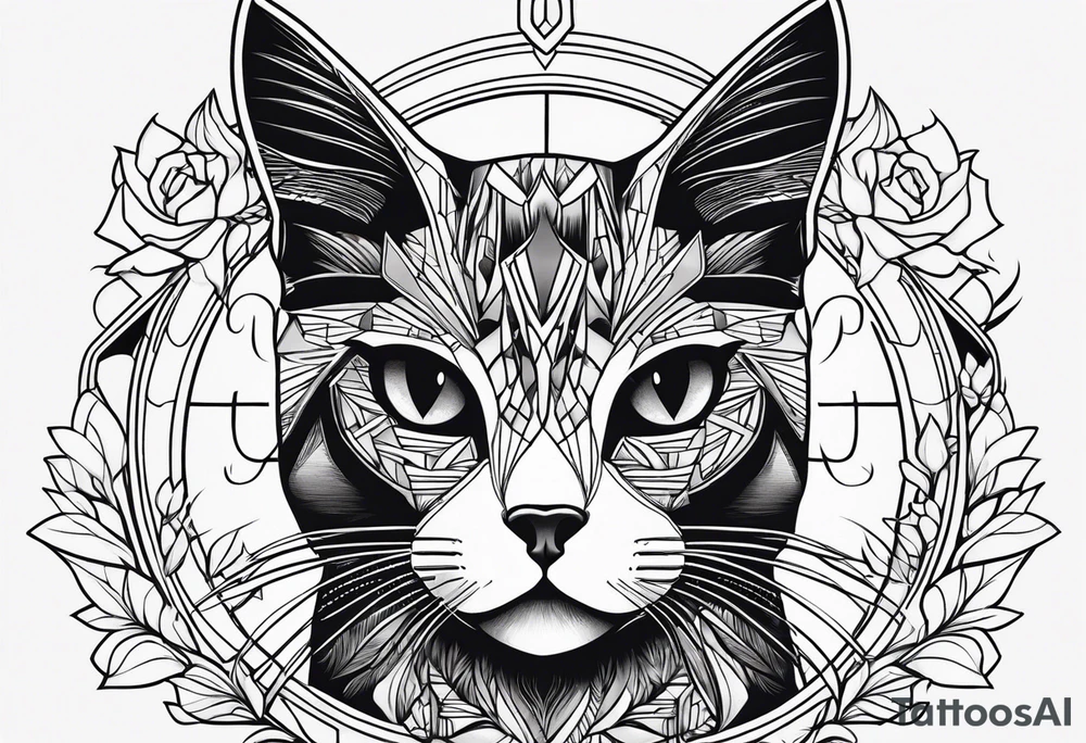 Black Cat tattoo idea