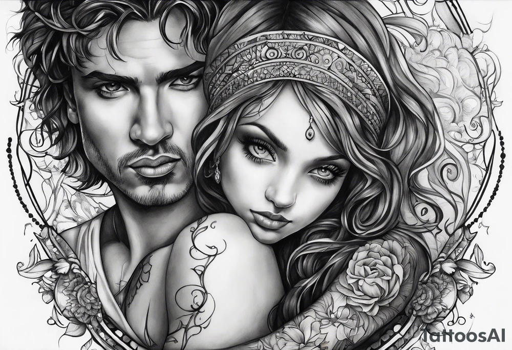 "What ever our souls are made of, his and mine are the same" dark romantic tattoo idea