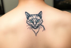 black cat tattoo idea