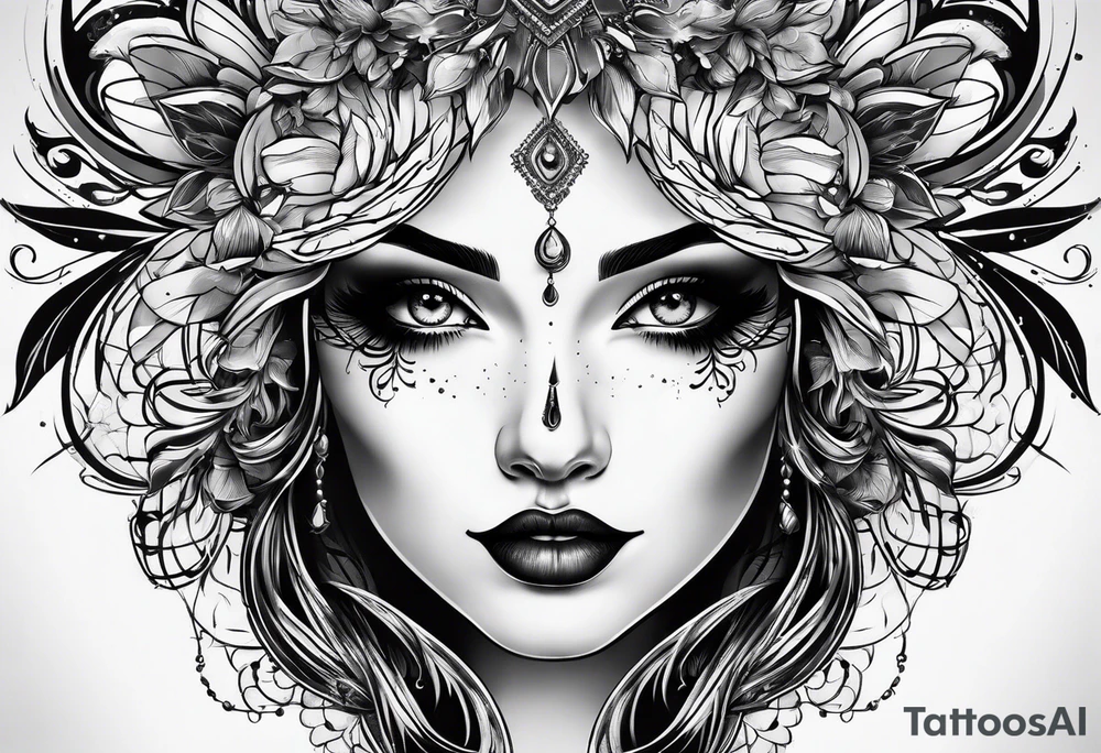 a nose tattoo idea