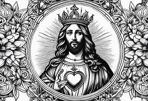 SACRED HEART tattoo idea