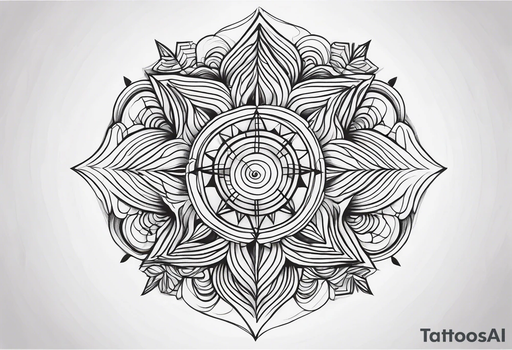 Trippy dark tattoo idea