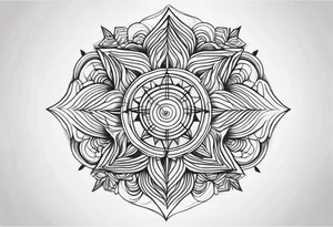 Trippy dark tattoo idea