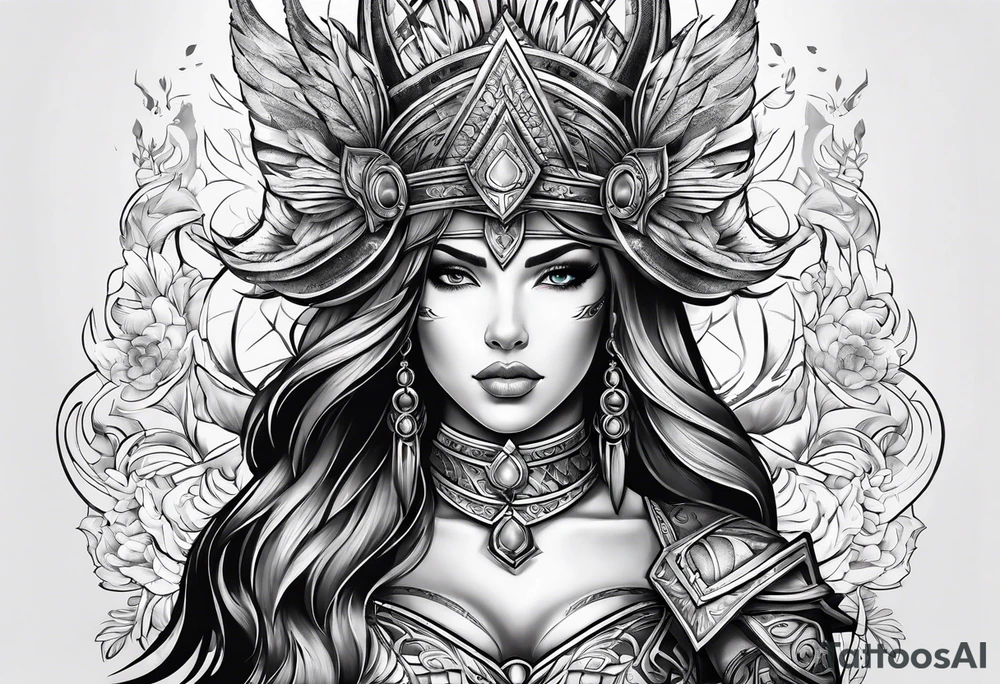 Warrior princess tattoo idea