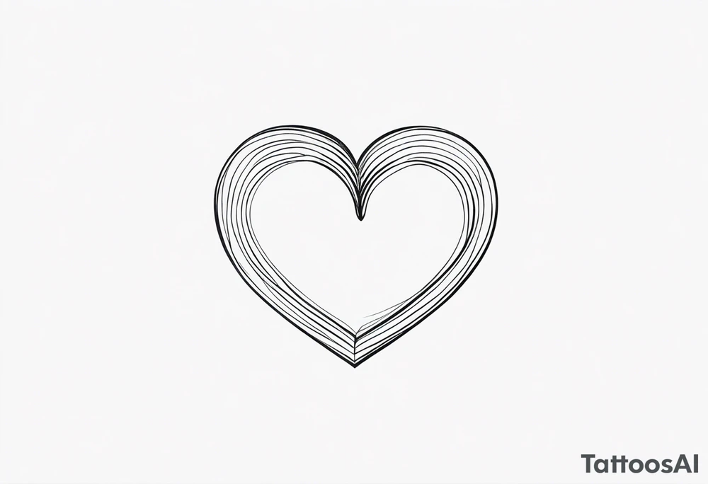 Picture of a heart to represent oneself tattoo idea
