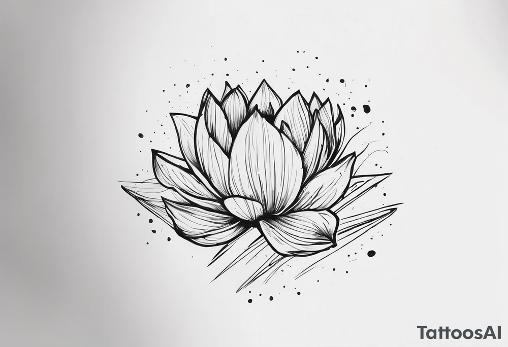 две веточки с листьями под ключицы с луной посередине tattoo idea