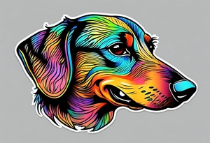 dachshund teeth tattoo idea