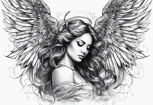the falling angel tattoo idea