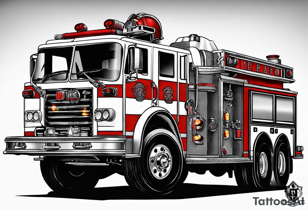 Mother, fire fighter/medic tattoo idea