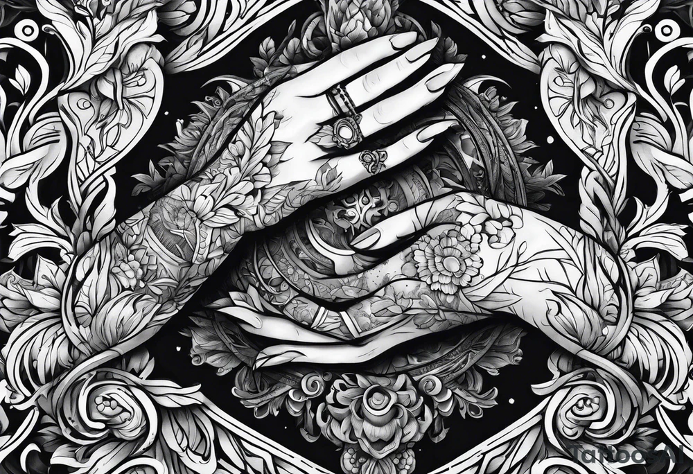 hand holding a blunt tattoo idea