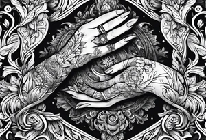 hand holding a blunt tattoo idea