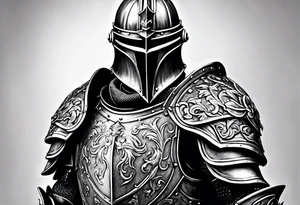 knight heavy armor tattoo idea