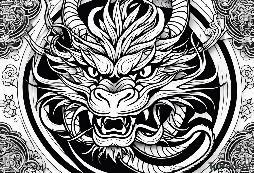 Traditional Chinese Dragon tattoo idea